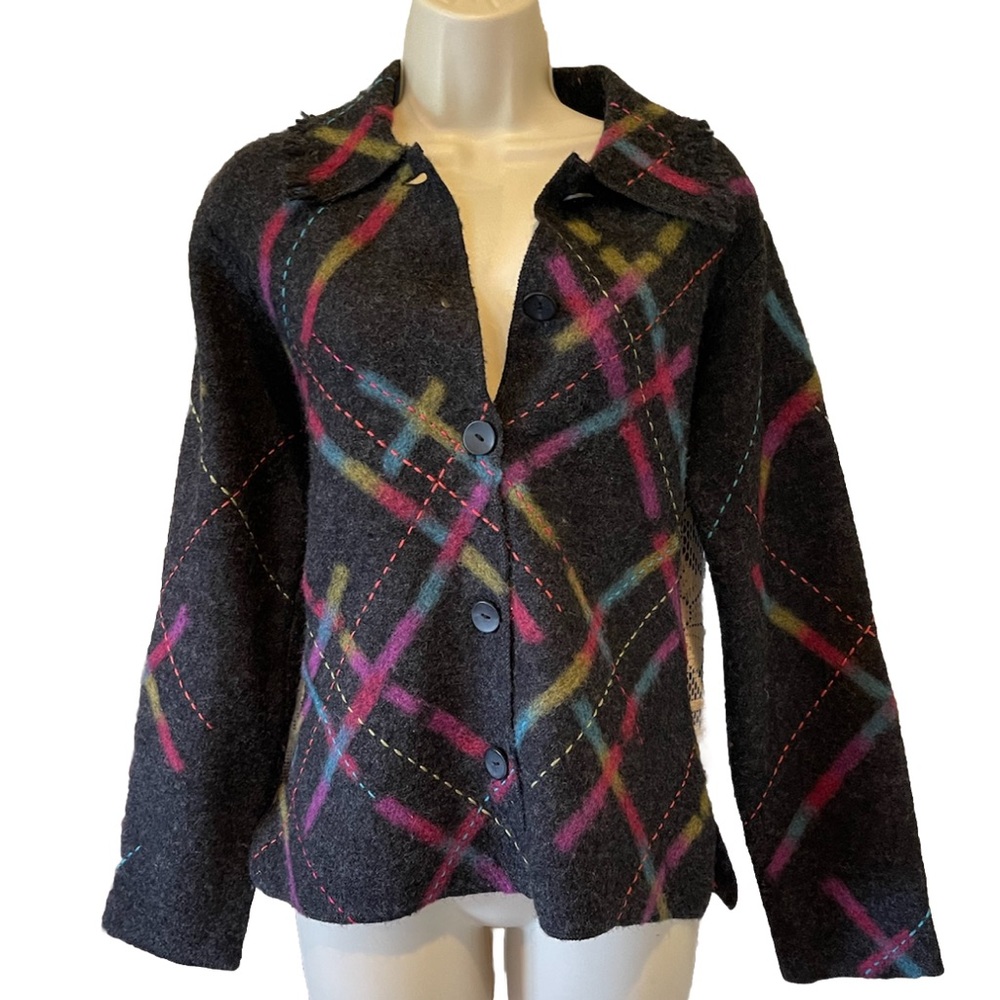 Talbots Button Up Jacket Size Petite Small - image 1